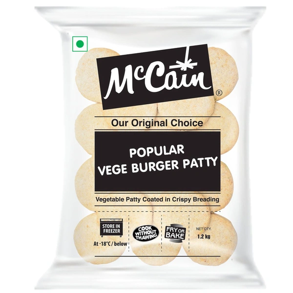 McCain Popular Veg Burger Patty 1.2 kg