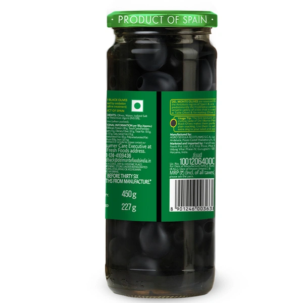 Delmonte Pitted Black Olive 450 G