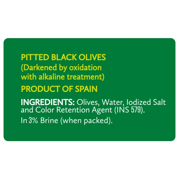 Delmonte Pitted Black Olive 450 G