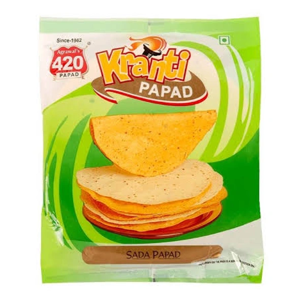 Kranti Agarwal 420 Papad Moong Sada, 400 g