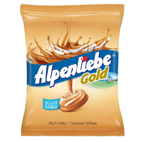 Alpenliebe Gold Caramel Candy Pouch 100 N