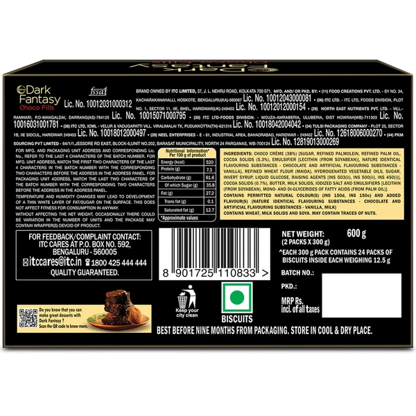 Sunfeast Dark Fantasy Choco Fills 600 g