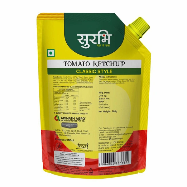 Surabhi Classic Tomato Ketchup 900 G