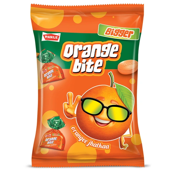 Parle Bigger Orangebite Candy Pouch 390 g