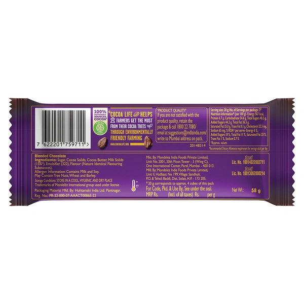 Cadbury ganache Dairy Milk Silk Chocolate 58 g