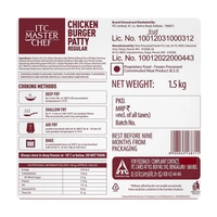 ITC Chicken Burger Patty Regular 1.5 kg