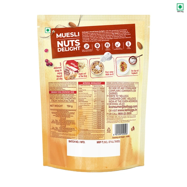 Kellogg's Extra Nut Delight Muesli 750 g