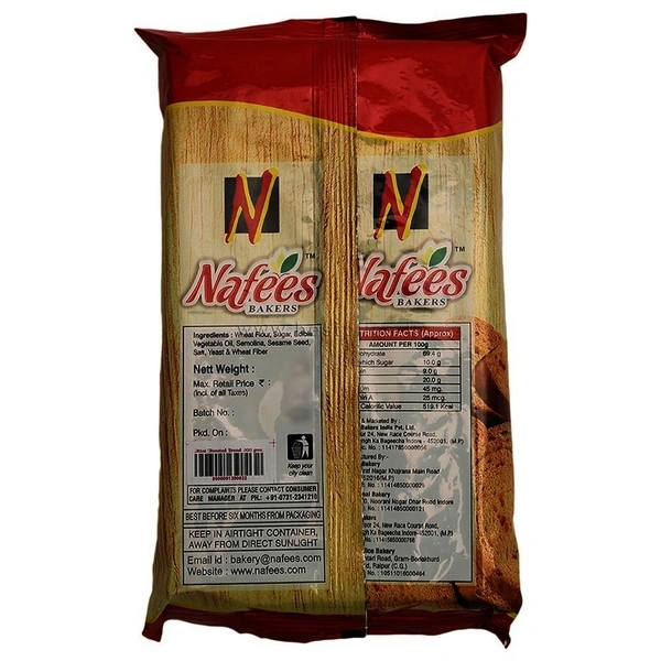 Nafees Bakers Mini Toast 200 G