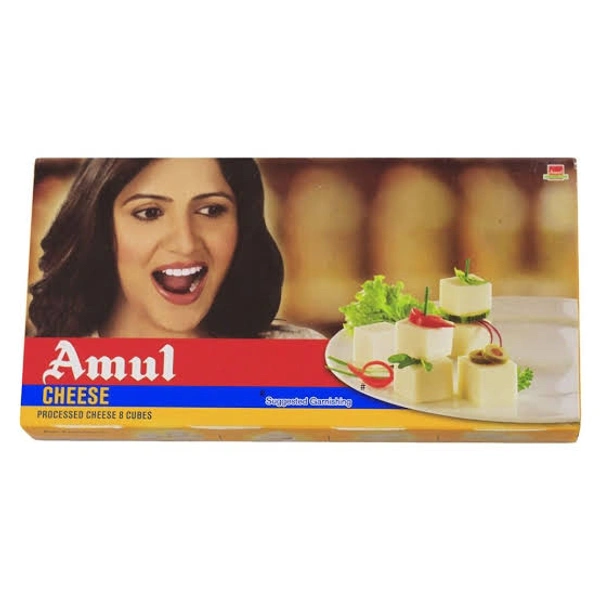 Amul Cheese Cubes 200 g - Pack Of 8 (25 g Each)
