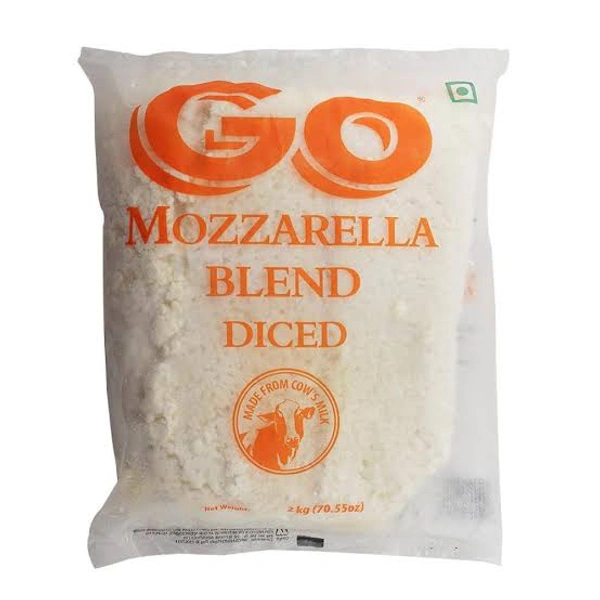 Go Cheese Mozzarella Blended Diced 2 kg