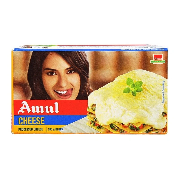 Amul Processed Cheese Block, 200 g