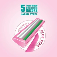 Vi-John Feather Touch Twin Blade Woman Razor Pack 5 N