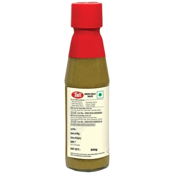 Tops Green Chilli Sauce 200 G