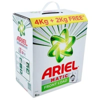 Ariel Matic Front Load Detergent Powder, 4kg + 2kg