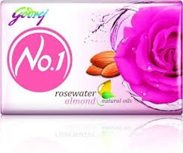 Godrej No 1 Soap Rosewater And Almonds, 4 N (100 g Each)