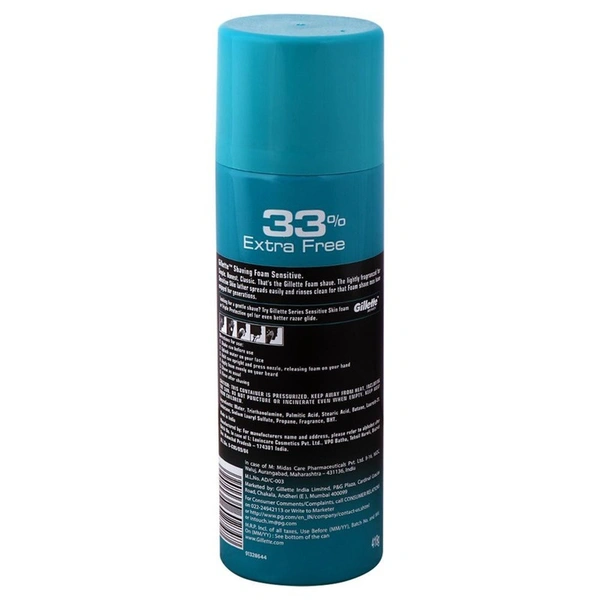 Gillette Foam For Sensitive Skin 418 g