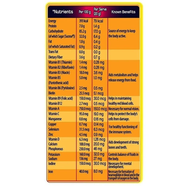 Cadbury Bournvita Chocolate Drink Refill, 500 g
