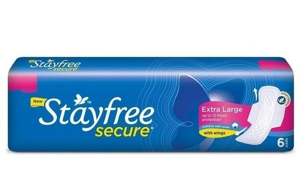Stayfree Secure Cottony Soft Sanitary Napkin 6 N
