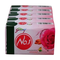 Godrej No 1 Soap Rosewater And Almonds, 4 N (100 g Each)