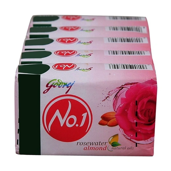 Godrej No 1 Soap Rosewater And Almonds, 4 N (100 g Each)