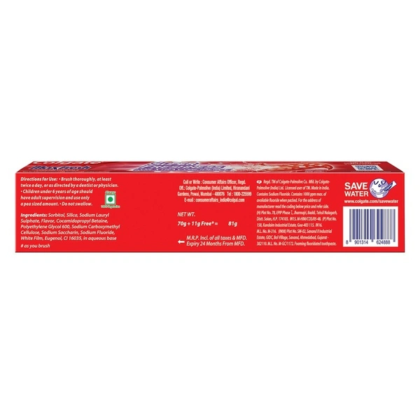 Colgate Max Fresh Red Toothpaste 70 g