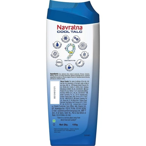 Navratna Mint Fresh Talcum Powder 100 g