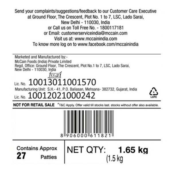 McCain Herb Chilli Potato 1.5 kg
