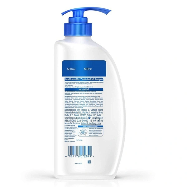 Head And Shoulders Anti Dandruff Anti Hair Fall Shampoo 650 ml