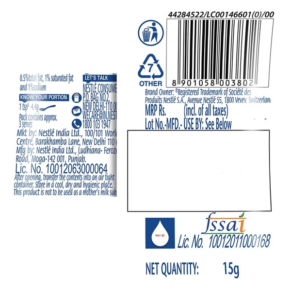Nestle Everyday Dairy Creamer Sachet 15 g