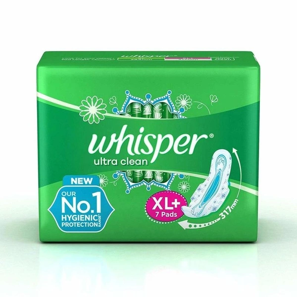 Whisper Ultra Clean XL Sanitary Pads 7 N