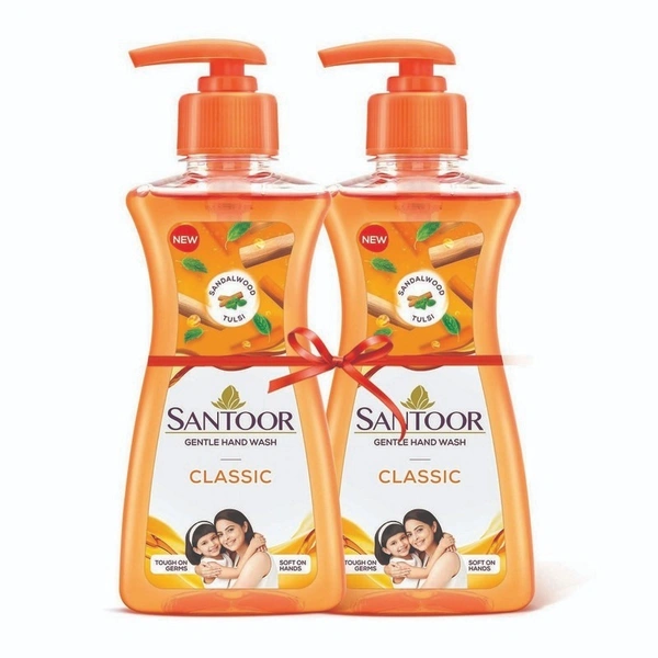 Santoor Classic Handwash Pump 200 ml + 200 ml