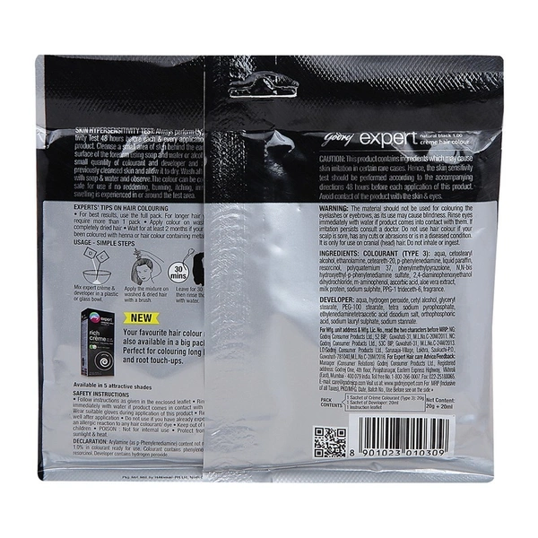 Godrej Expert Natural Black Hair Color 20 g + 20 ml