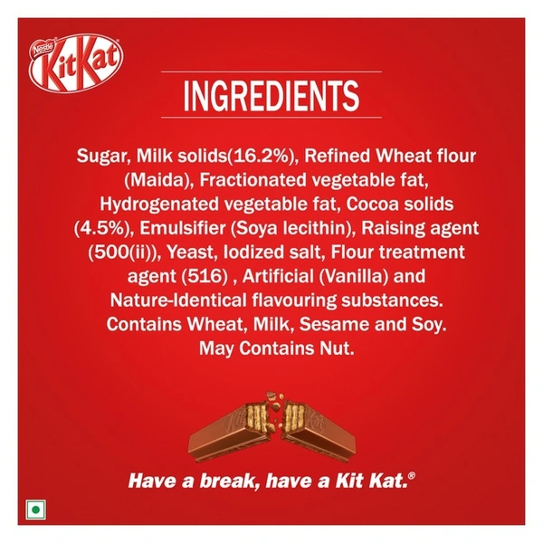 KitKat Nestle KitKat 4 Finger Chocolate 18 N (38.5 g Each)