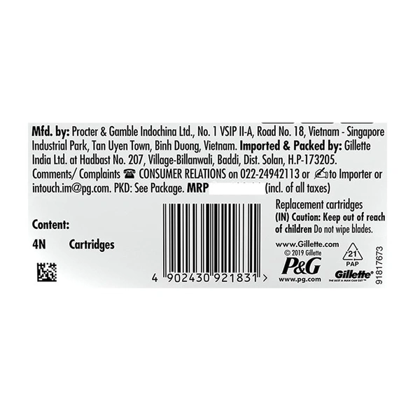 Gillette Mach 3 Cartridge 4 N