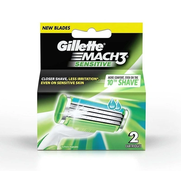 Gillette Mach 3 Sensitive Cartridge, 2N