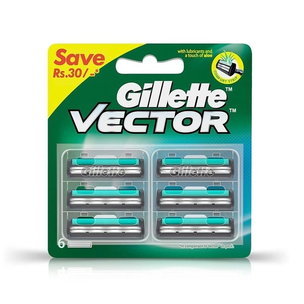 Gillette Vector Plus Cartridge 6 N