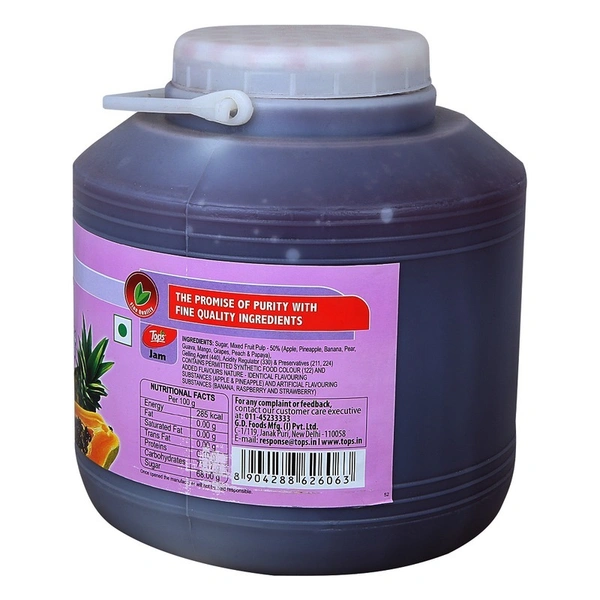 Tops Jam Mixed Fruit, 5 Kg