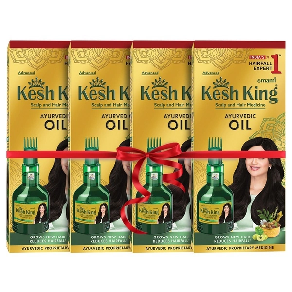 Kesh King Ayurvedic Hair Oil 4 N (100 ml Each)