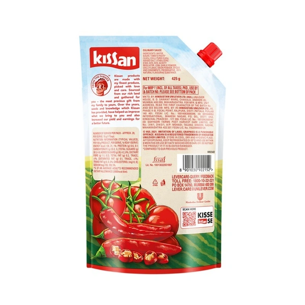 Kissan Tomato Ketchup Sweet N Spicy Twist 425 G