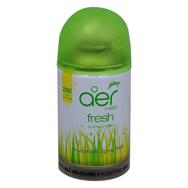 Godrej Aer Car Freshener Lush green, Refill, 225 ml