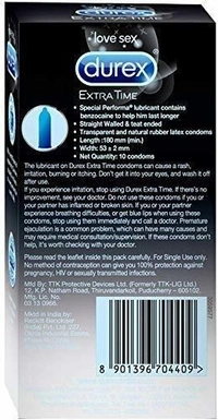 Durex Condoms Extra Time 10 N