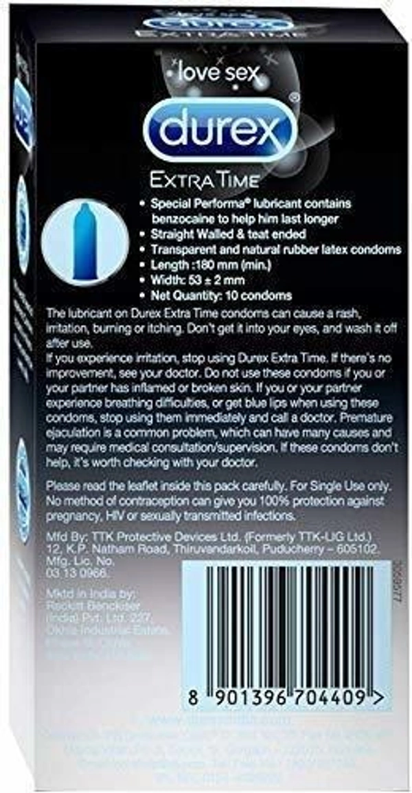 Durex Condoms Extra Time 10 N