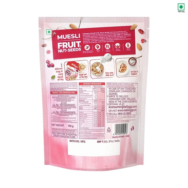 Kellogg's Fruit And Nut Muesli 750 g