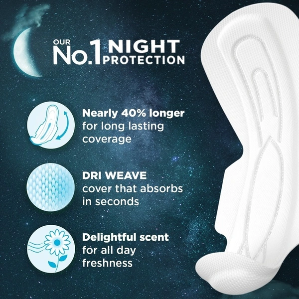Whisper Ultra Night XXXL Sanitary Pads 10 N