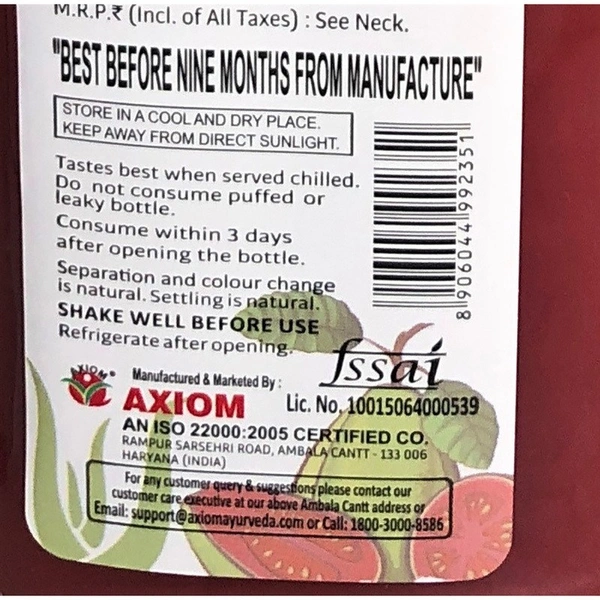 AloFrut Guava Aloevera Juice 1 L