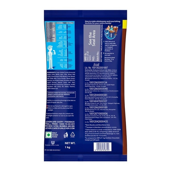 Horlicks Chocolate Drink Refill 1 kg