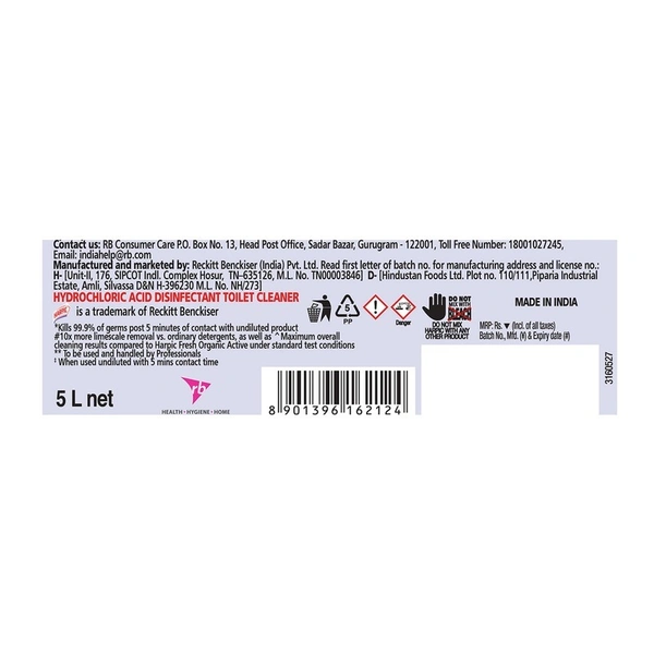 Harpic Disinfectant Toilet Cleaner 5 L