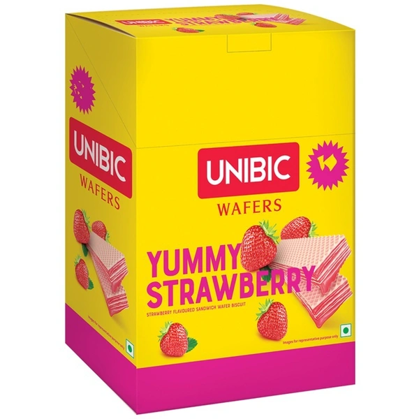 Unibic Strawberry Wafers 12 N