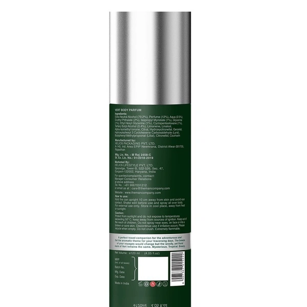 The Man Company Vert Non gas Body Perfume 120 ml