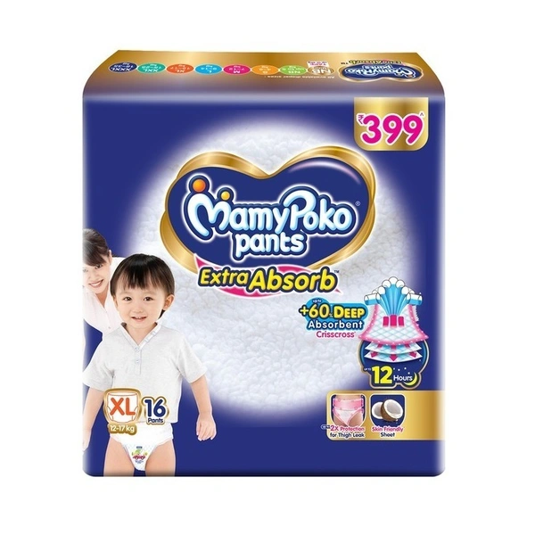 Mamypoko Extra Absorb XL Diaper Pants 16 N